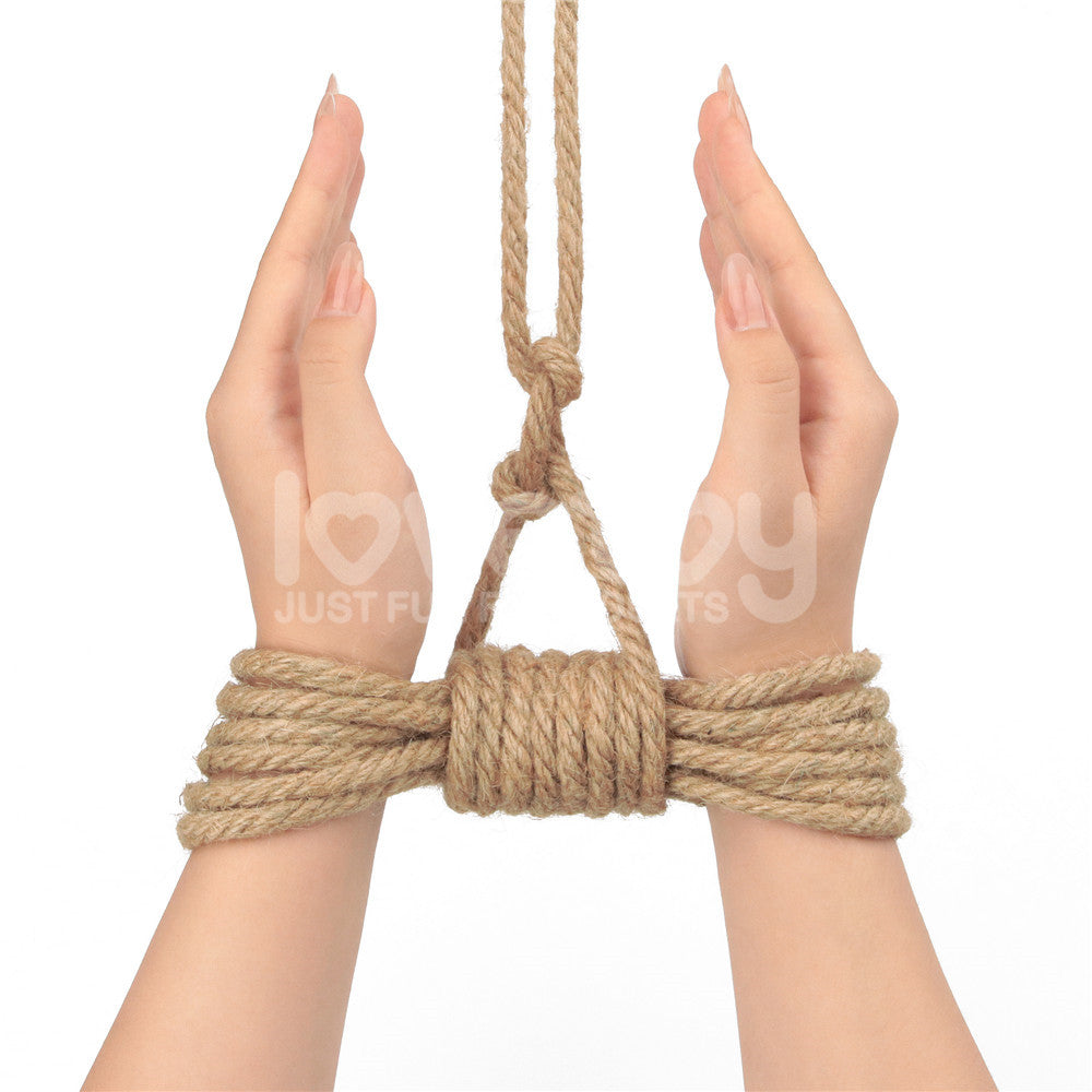 Rebellion Reign Hemp Bondage Rope - Rustic - Rustic Bondage Rope - 10 metre length Lovetoy