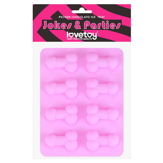 Jokes & Parties Pecker Chocolate/Ice Tray - Silicone Tray - Makes 8 Dickies Lovetoy