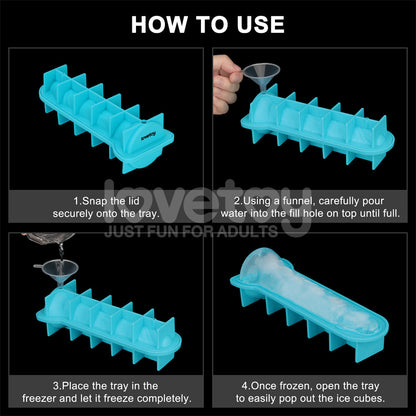 Jokes & Parties Realistic Penis Silicone Ice Tray - Novelty Ice Tray Lovetoy