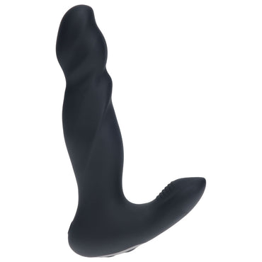 LEVELZ Vibrating & Thrusting Silicone Prostate Massager - Black 14.7 cm USB Rechargeable Thrusting Prostate Massager Shots Toys