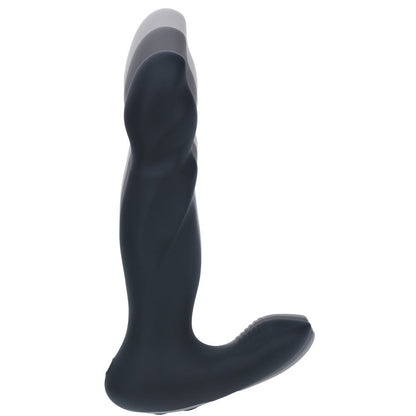 LEVELZ Vibrating & Thrusting Silicone Prostate Massager - Black 14.7 cm USB Rechargeable Thrusting Prostate Massager Shots Toys