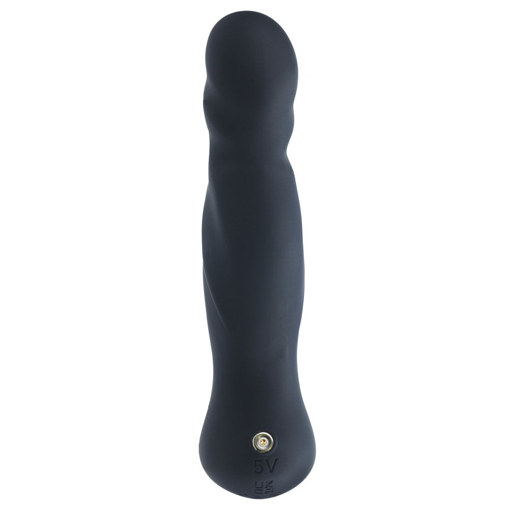 LEVELZ Vibrating & Thrusting Silicone Prostate Massager - Black 14.7 cm USB Rechargeable Thrusting Prostate Massager Shots Toys