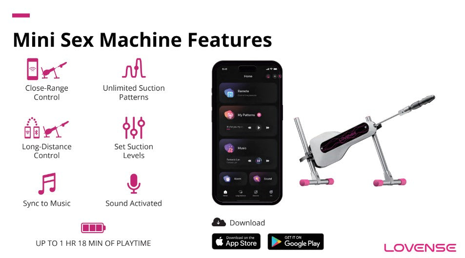 Lovense Mini Sex Machine Launch Kit  - Club X