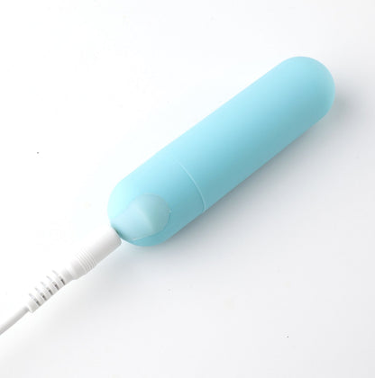 Maia Jayden - Clear/Blue USB Rechargeable Vibrating Cock & Ball Rings Maia Toys