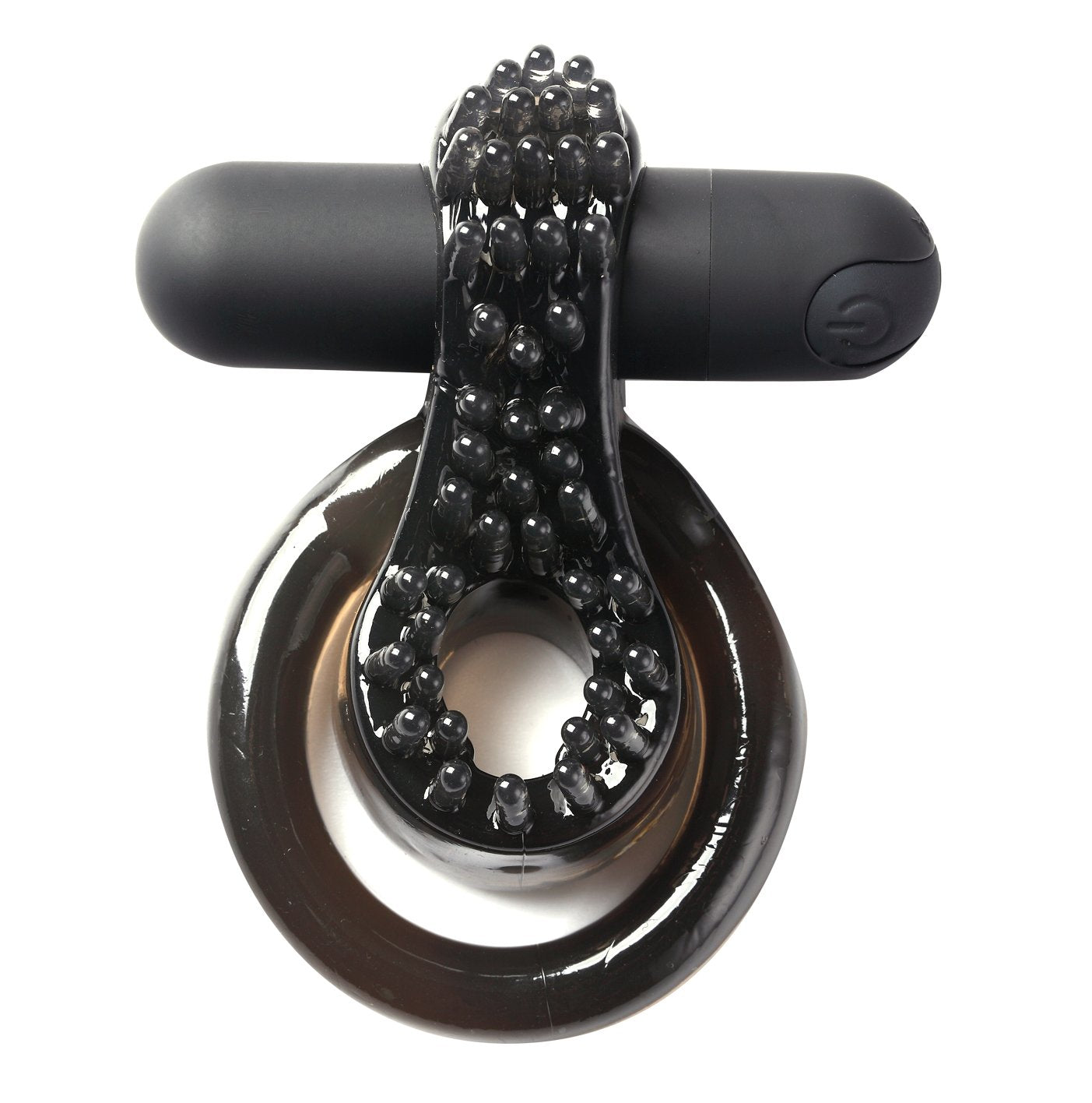 Maia Jagger - Black USB Rechargeable Vibrating Cock & Ball Ring Maia Toys