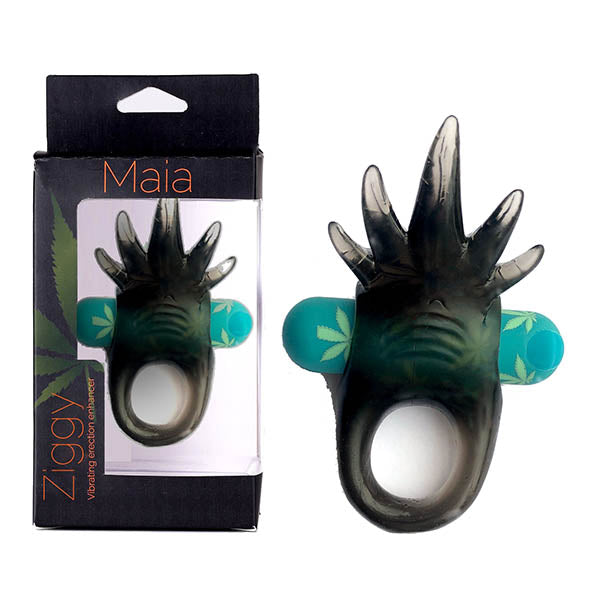 Maia Ziggy - Hemp Green USB Rechargeable Vibrating Cock Ring Maia Toys