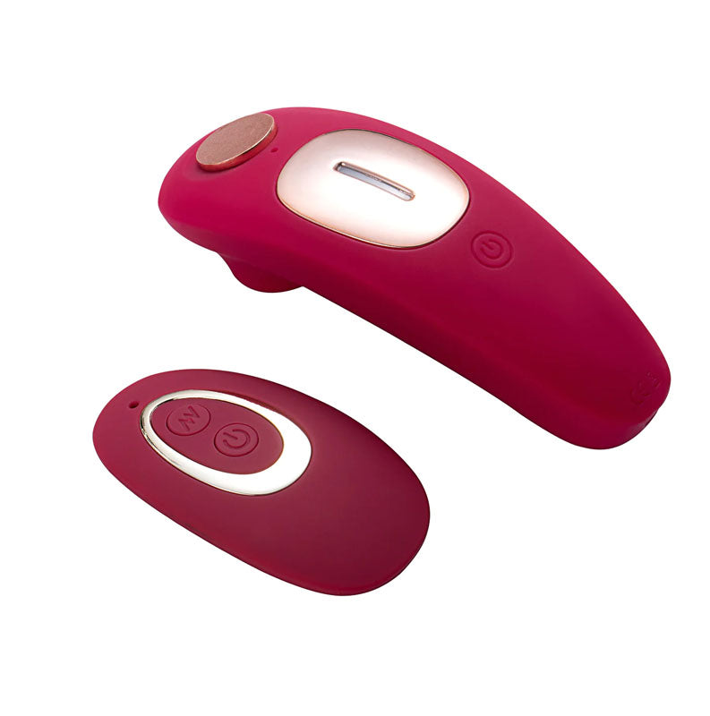 Maia Remi - Red USB Rechargeable Panty Vibe with Suction Maia Toys