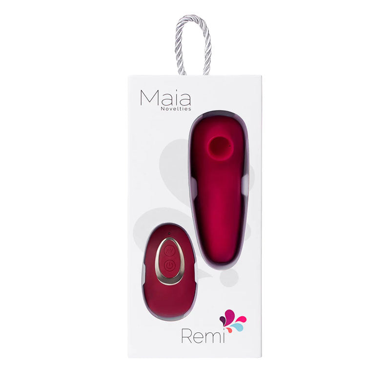 Maia Remi - Red USB Rechargeable Panty Vibe with Suction Maia Toys