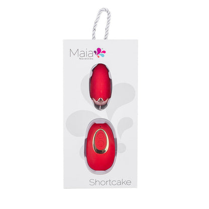 Maia SHORTCAKE - Red USB Rechargeable Vibrating Egg with Wireless Remote Maia Toys