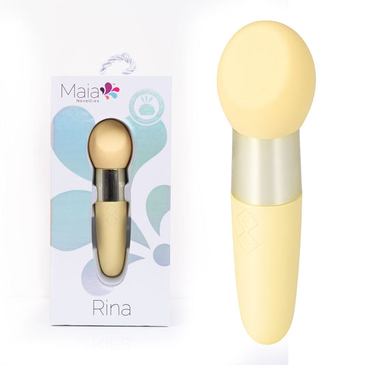 Maia RINA - Yellow - Yellow 13.3 cm USB Rechargeable Vibrator Yellow - Club X