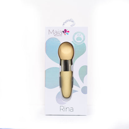 Maia RINA - Yellow - Yellow 13.3 cm USB Rechargeable Vibrator Maia Toys