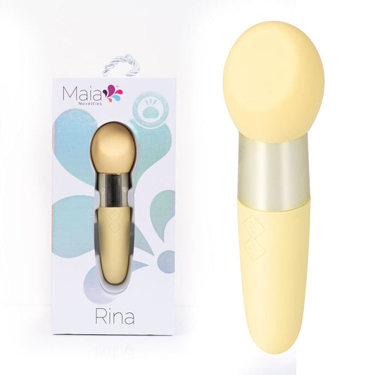 Maia RINA - Yellow - Yellow 13.3 cm USB Rechargeable Vibrator Maia Toys