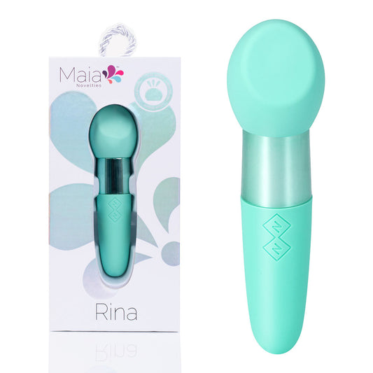 Maia RINA - Teal - Teal 13.3 cm USB Rechargeable Vibrator Teal - Club X