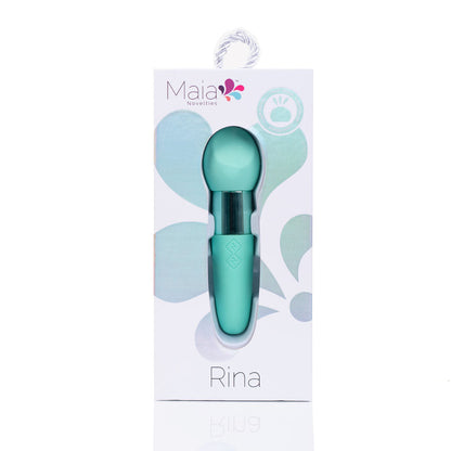 Maia RINA - Teal - Teal 13.3 cm USB Rechargeable Vibrator Maia Toys