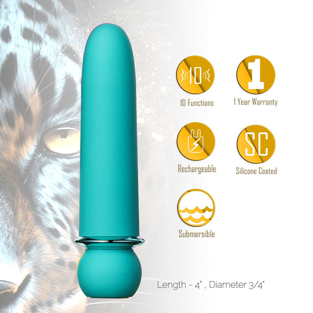 Maia JAGUAR - Blue - Blue 10.1 cm USB Rechargeable Bullet Maia Toys