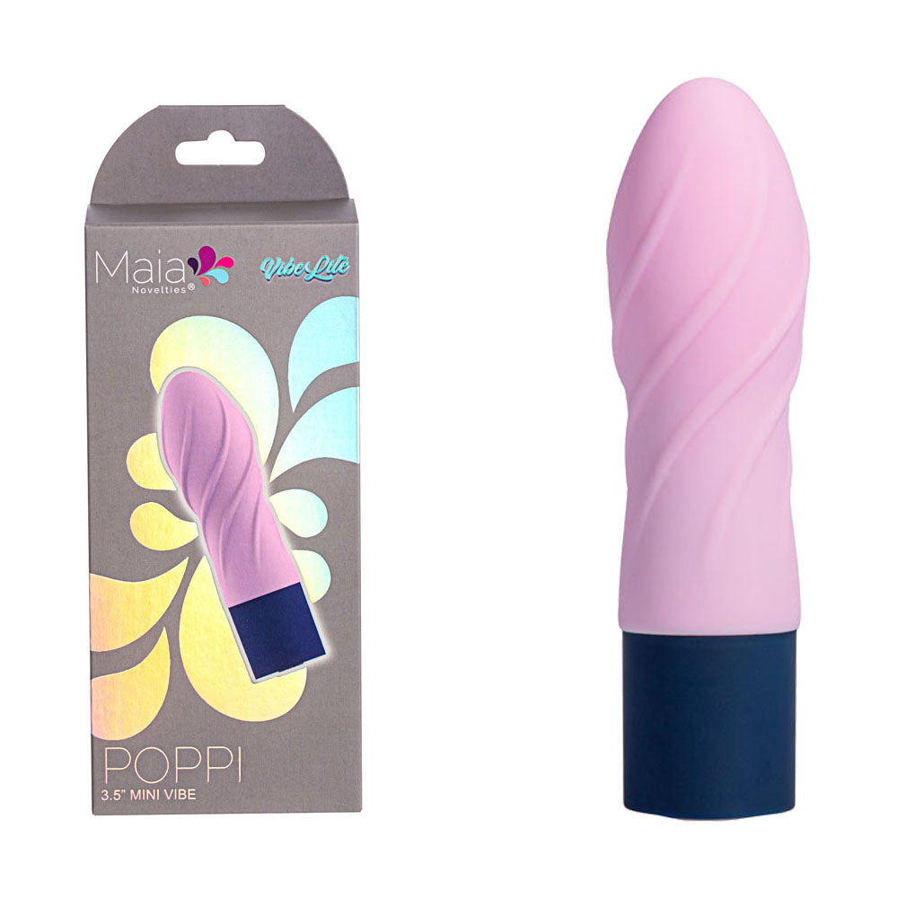 Maia POPPI - Light Pink 8.9 cm USB Rechargeable Bullet Maia Toys