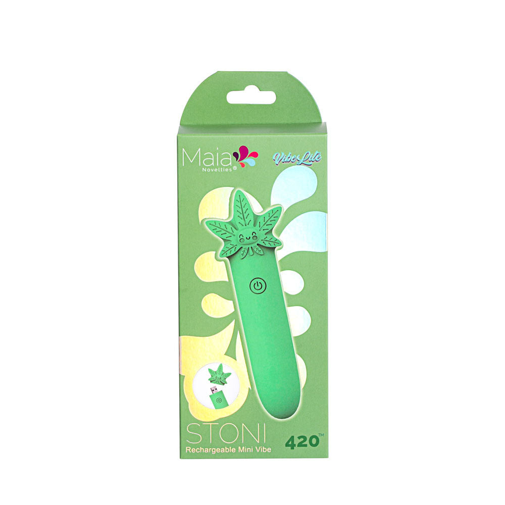 Maia STONI - 420 Green 11.1 cm USB Rechargeable Bullet Maia Toys