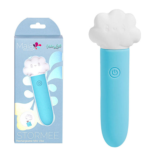 Maia STORMEE - Blue 11.1 cm USB Rechargeable Bullet Blue - Club X