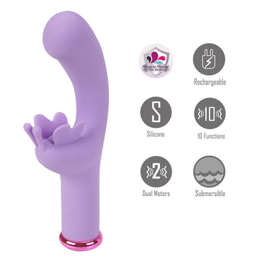 Maia MYLA - Lavender - Lavender 15.9 cm USB Rechargeable Butterfly Vibrator Maia Toys