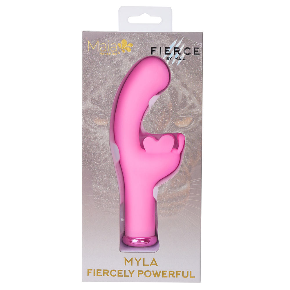 Maia MYLA - Pink - Pink 15.9 cm USB Rechargeable Butterfly Vibrator Maia Toys