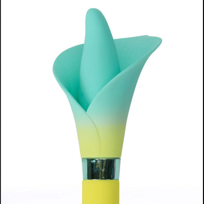 Maia VALA - Yellow - Yellow/Green 22.2 cm USB Rechargeable Flower Vibrator Maia Toys
