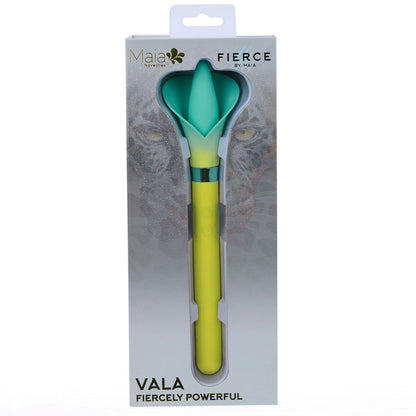 Maia VALA - Yellow - Yellow/Green 22.2 cm USB Rechargeable Flower Vibrator Maia Toys