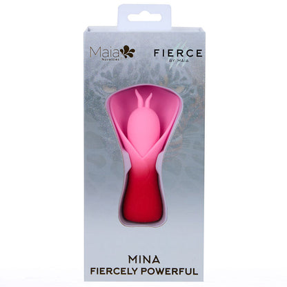 Maia MINA - Red - Red/Pink USB Rechargeable Fluttering Flower Stimulator Maia Toys