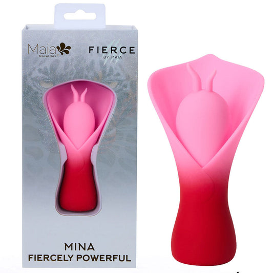Maia MINA fluttering flower clitoral stimulator red - ClubX Australia