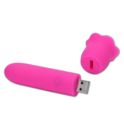 Maia VIBEDRIVE - Pink - Pink 10 cm USB Rechargeable Bullet with 16 GB Storage Maia Toys