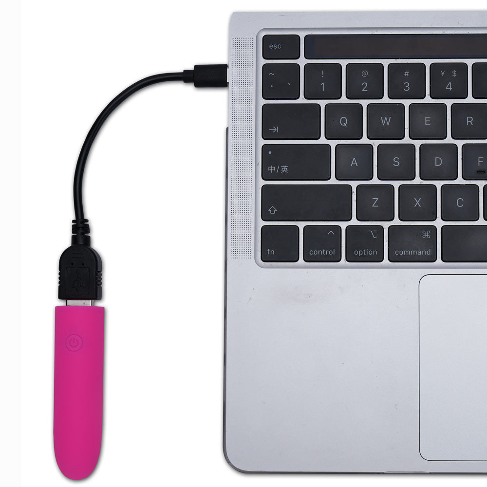Maia VIBEDRIVE - Pink - Pink 10 cm USB Rechargeable Bullet with 16 GB Storage Maia Toys