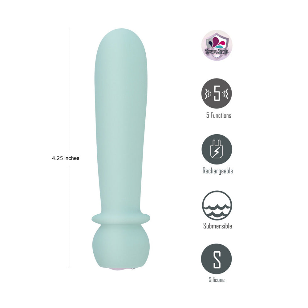 Maia SYMBA - Teal - Teal 10.8 cm USB Rechargeable Powerful Bullet Maia Toys