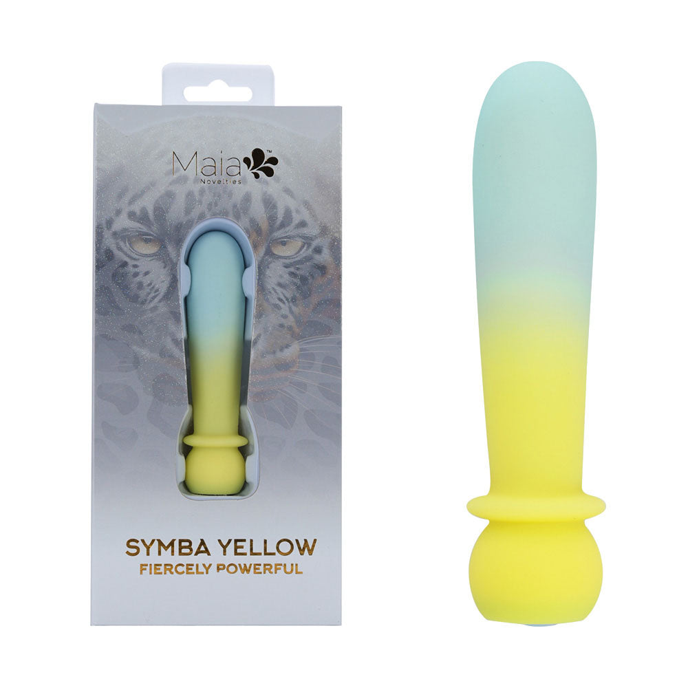 Maia SYMBA - Yellow - Yellow 10.8 cm USB Rechargeable Powerful Bullet Maia Toys