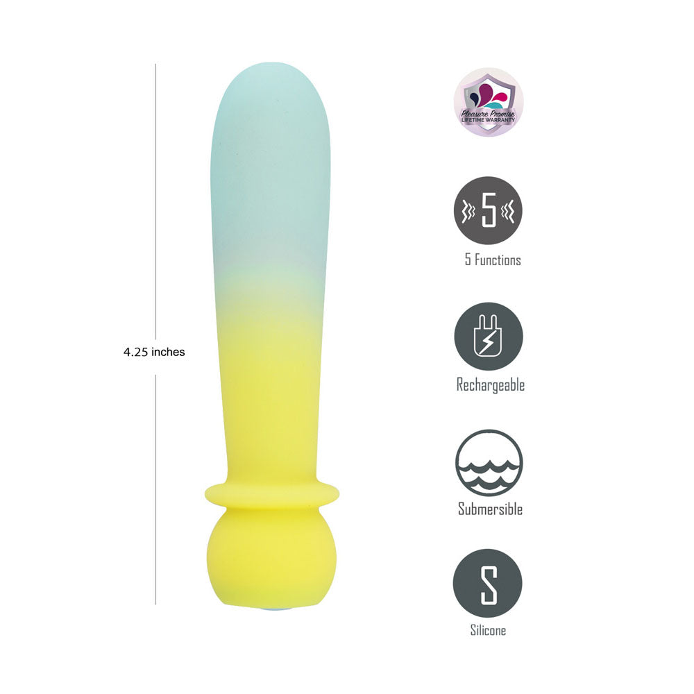 Maia SYMBA - Yellow - Yellow 10.8 cm USB Rechargeable Powerful Bullet Maia Toys