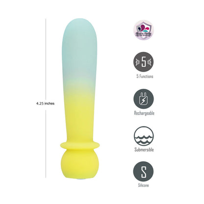 Maia SYMBA - Yellow - Yellow 10.8 cm USB Rechargeable Powerful Bullet Maia Toys
