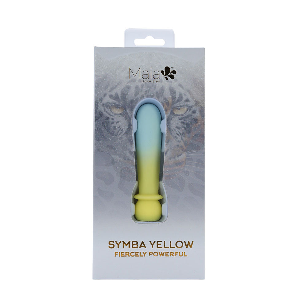 Maia SYMBA - Yellow - Yellow 10.8 cm USB Rechargeable Powerful Bullet Maia Toys
