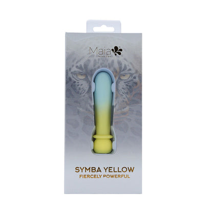 Maia SYMBA - Yellow - Yellow 10.8 cm USB Rechargeable Powerful Bullet Maia Toys