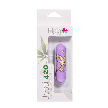 Maia Jessi 420 - Violet 7.6 cm USB Rechargeable Bullet Maia Toys