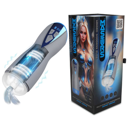 MASTURS Eloa - USB Rechargeable Sucking & Vibrating Auto Stroker with Augmented Reality