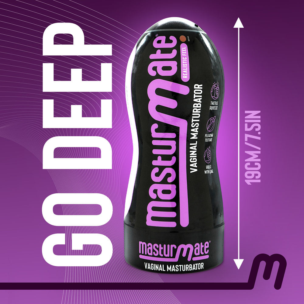 Masturmate - Vagina - Mocha - Brown Vagina Stroker Creative Conceptions