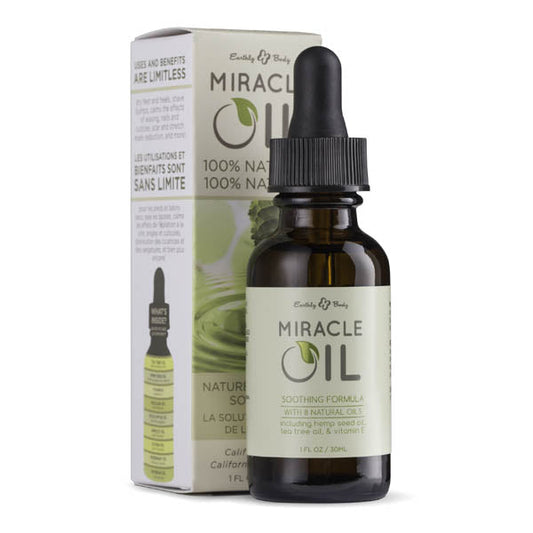 Miracle Oil - Skin Soothing Oil with Hemp Seed - 30 ml Dropper Bottle Earthly Body