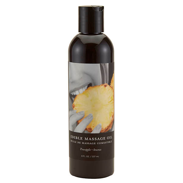 Edible Massage Oil - Pineapple Flavoured - 237 ml Bottle Earthly Body