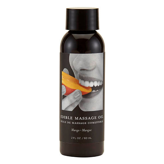Edible Massage Oil - Mango Flavoured - 59 ml Bottle Earthly Body