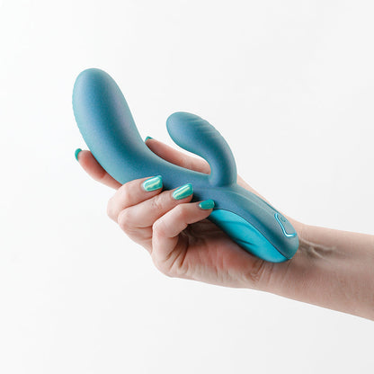 Royals - Regent - Metallic Green - Metallic Green 19.3 cm USB Rechargeable Rabbit Vibrator NS Novelties