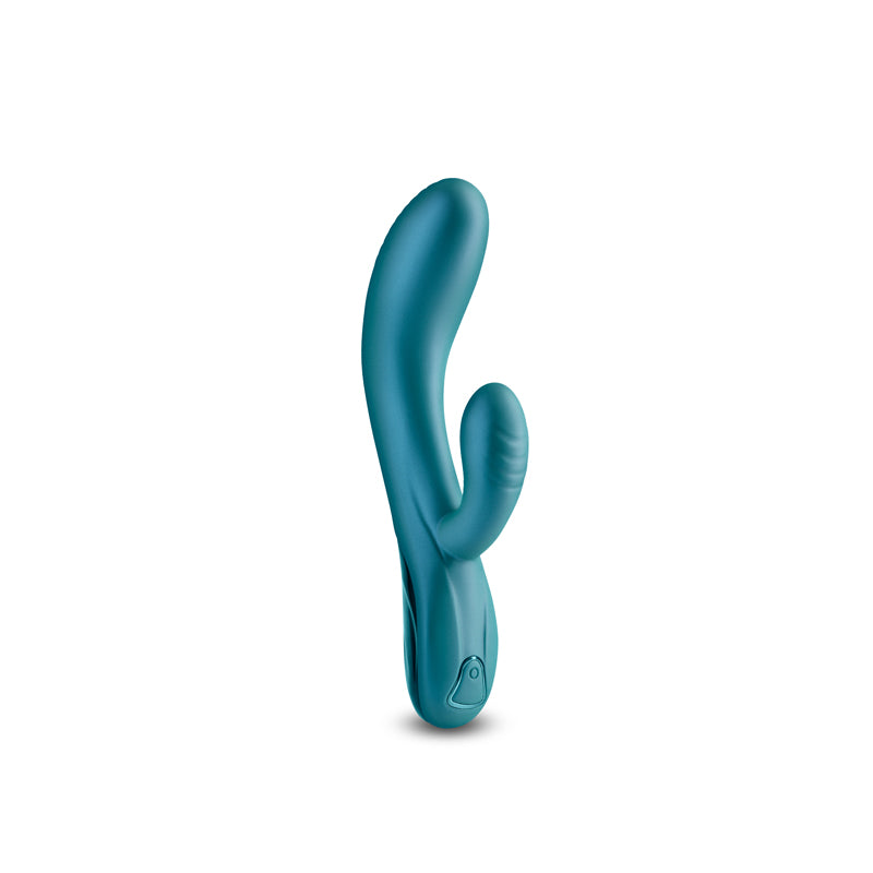 Royals - Regent - Metallic Green - Metallic Green 19.3 cm USB Rechargeable Rabbit Vibrator NS Novelties