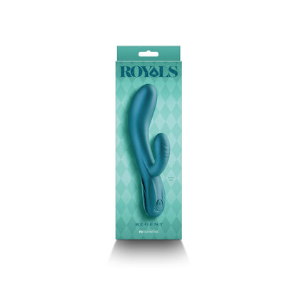 Royals - Regent - Metallic Green - Metallic Green 19.3 cm USB Rechargeable Rabbit Vibrator NS Novelties