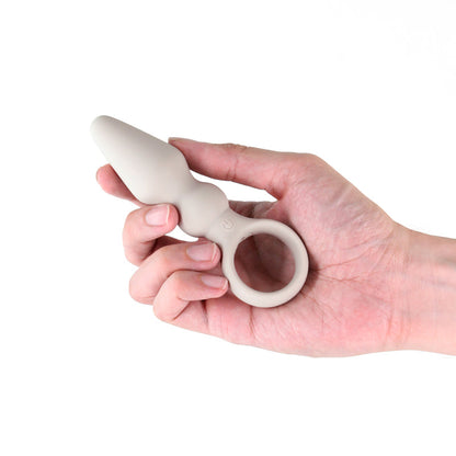 Lust-n-Dreams - Bossa - Fog - White 12.5 cm USB Rechargeable Vibrating Butt Plug NS Novelties
