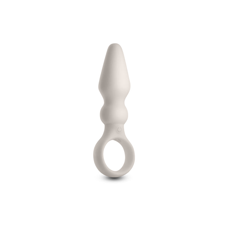 Lust-n-Dreams - Bossa - Fog - White 12.5 cm USB Rechargeable Vibrating Butt Plug NS Novelties