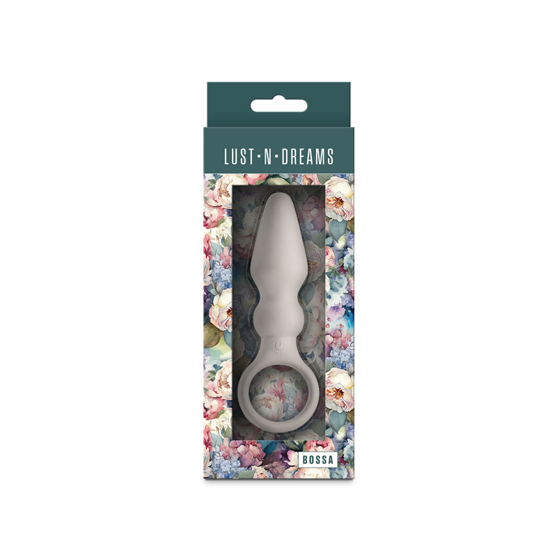 Lust-n-Dreams - Bossa - Fog - White 12.5 cm USB Rechargeable Vibrating Butt Plug NS Novelties