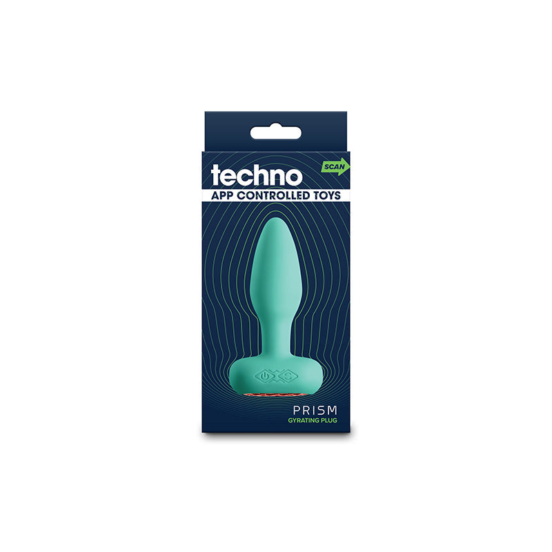 Techno - Prism - Teal 10.9 cm USB Rechargeable Butt Plug with App Control NS Novelties