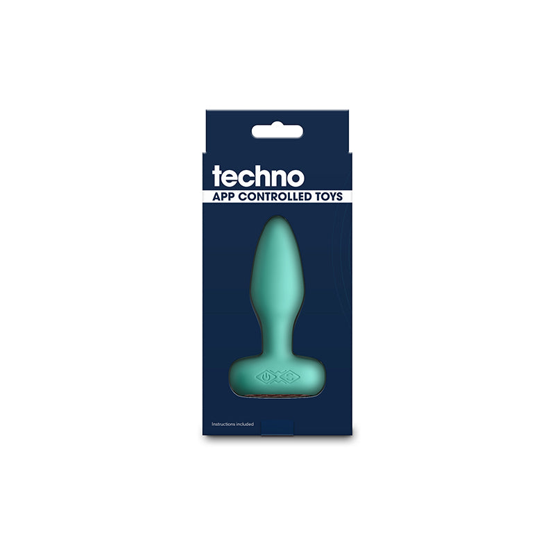 Techno - Prism - Teal 10.9 cm USB Rechargeable Butt Plug with App Control NS Novelties